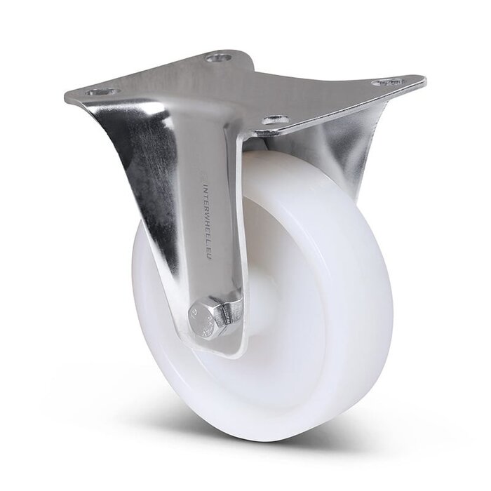 Rvs kółko stałe 125 mm - Nylon - 300 kg