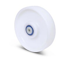 Kóło ze stali nierdzewnej 125 mm Nylon - 700 kg