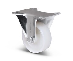 Stal nierdzewna kółko stałe 80 mm Nylon - 150 kg
