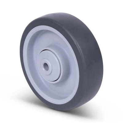 Kółko gumowe 125 mm - otwór łożyska kulkowego 10 mm - 135 kg