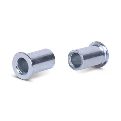 Tuleja wału (T) - 12x8x21 mm | stal ocynkowana