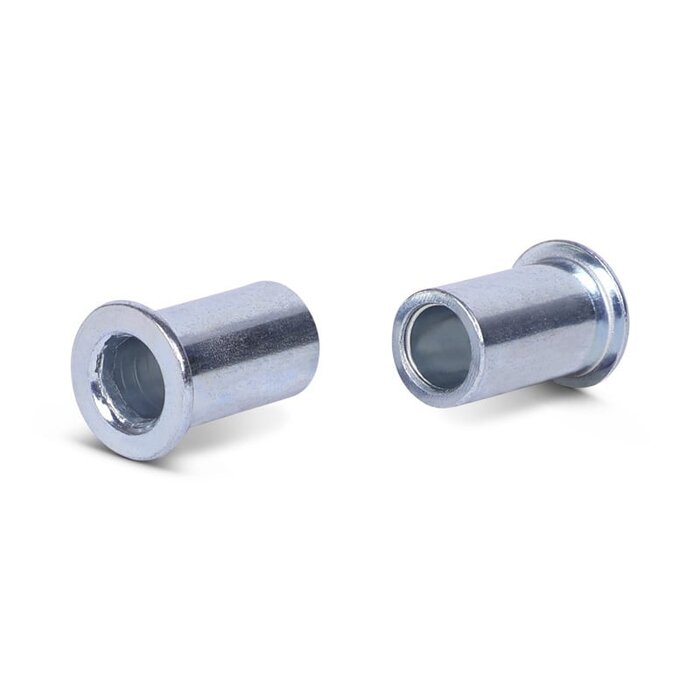 Tuleja wału (T) - 12x8x21 mm | stal ocynkowana