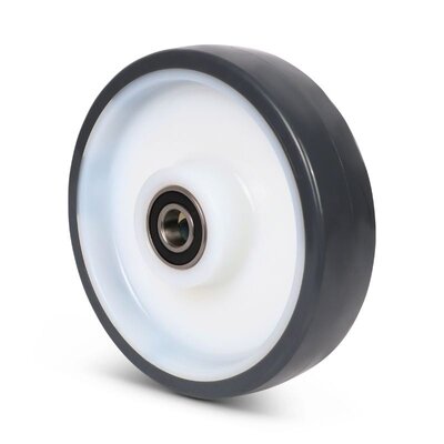 PU kóło 200 mm - łożysko kulkowe otwór 20 mm - 600 kg