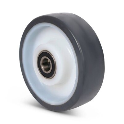 PU kóło 160 mm - łożysko kulkowe otwór 20 mm - 450 kg