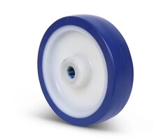 Kóło ze stali nierdzewnej 150 mm PU - 400 kg