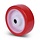 Kóło PU 100 mm - otwór łożyska wałeczkowego 12 mm - 150 kg