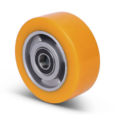 Kóło PU 100 mm - otwór łożyska kulkowego 15 mm - 300 kg
