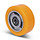 Kóło PU 100 mm - otwór łożyska kulkowego 15 mm - 300 kg