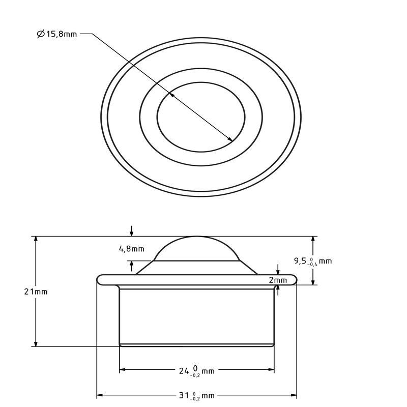Stalowy słoik na kulki 15,8 mm - plastikowa rolka na kulki - 25 kg