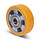 Kóło PU 125 mm - otwór łożyska kulkowego 20 mm - 350 kg
