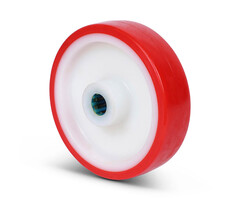 Kóło ze stali nierdzewnej 160 mm PU - 400 kg