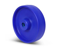 Kóło ze stali nierdzewnej 150 mm Niebieski poliamid - 400 kg