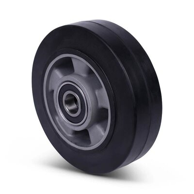 Kółko gumowe 160 mm - otwór łożyska kulkowego 20 mm - 350 kg