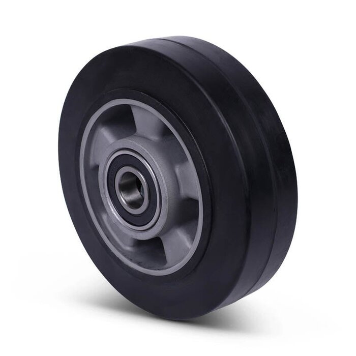 Kółko gumowe 160 mm - otwór łożyska kulkowego 20 mm - 350 kg