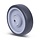 Kółko gumowe 125 mm - otwór łożyska kulkowego 10 mm - 135 kg
