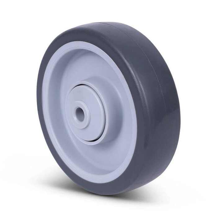 Kółko gumowe 125 mm - otwór łożyska kulkowego 10 mm - 135 kg