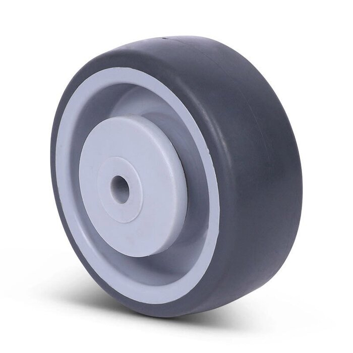Kółko gumowe 80 mm - otwór łożyska kulkowego 8 mm - 80 kg