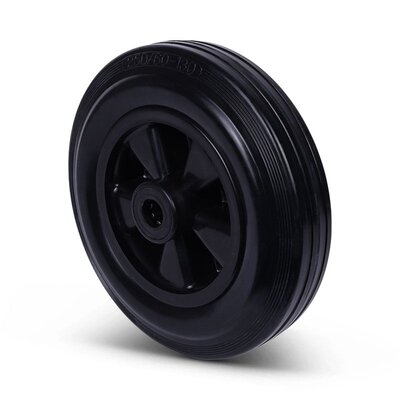 Kółko gumowe 200 mm - otwór łożyska wałeczkowego 20 mm - 205 kg