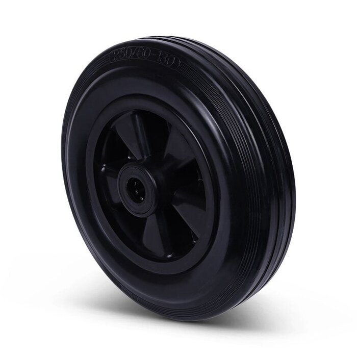 Kółko gumowe 200 mm - otwór łożyska wałeczkowego 20 mm - 205 kg