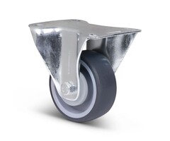 Kółko stałe z gumy TPR 80 mm - 80 kg