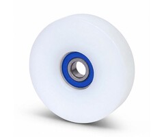 Rvs rolka prowadząca 80x20 mm - poliamid - 300 kg
