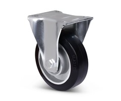 Elastyczne gumowe kółko stałe 125 mm - 200 kg