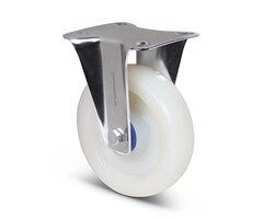 Kółko stałe z poliamidu i stali nierdzewnej 80 mm - 150 kg