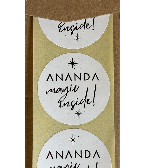 Cadeausticker Ananda Magic inside rol 500 stickers
