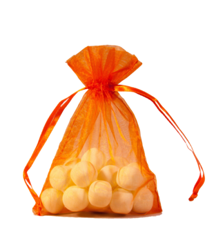Organza zakje oranje 7x10cm (50 stuks)