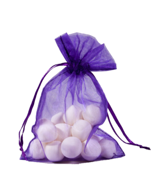 Organza zakje paars 7x10cm (50 stuks)