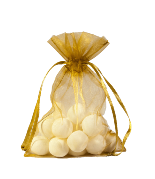 Organza zakje goud 7x10cm (50 stuks)