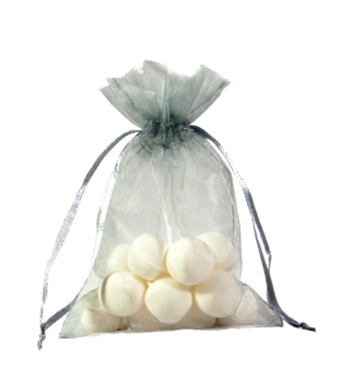 Organza zakje zilver 7x10cm (50 stuks)