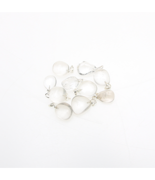 Bergkristal hanger zilver 925 (10 pcs)