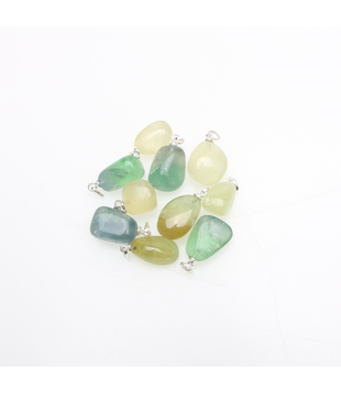 Fluoriet Groen hanger zilver 925 (10 pcs)