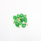 New Jade Groen hanger zilver 925 Gold Plated (10 pcs)