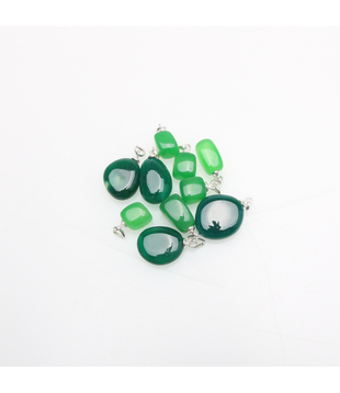 New jade Groen hanger zilver 925 (10 pcs)