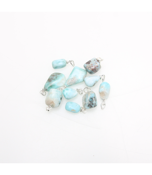 Larimar hanger zilver 925 (10 pcs)