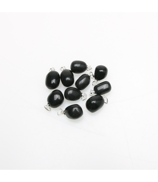 Onyx hanger zilver 925 (10 pcs)