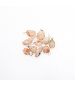 Zonnesteen hanger zilver 925 (10 pcs)