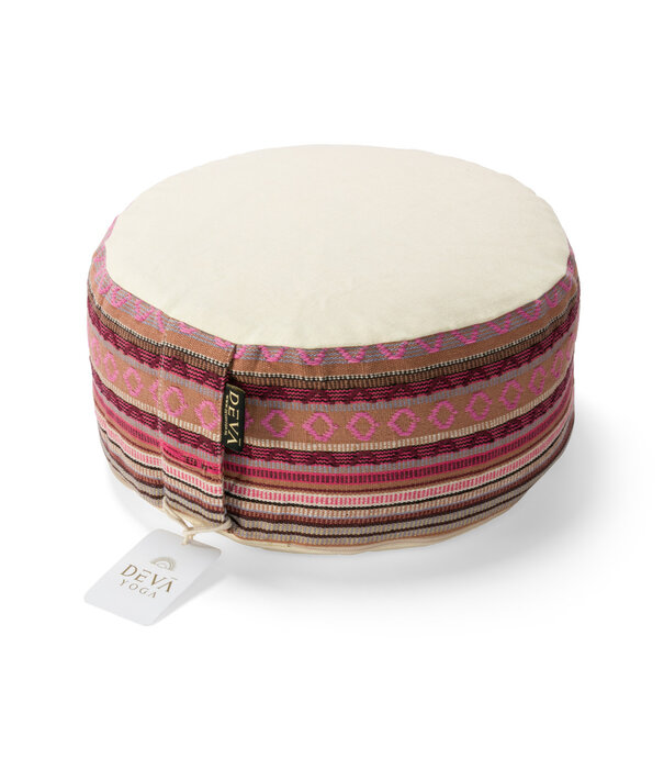 Deva Yoga Meditatiekussen bio katoen - Boho Pink