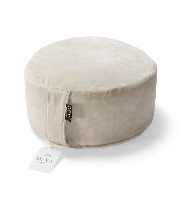 Deva Yoga Meditatiekussen velvet - Warm Grey