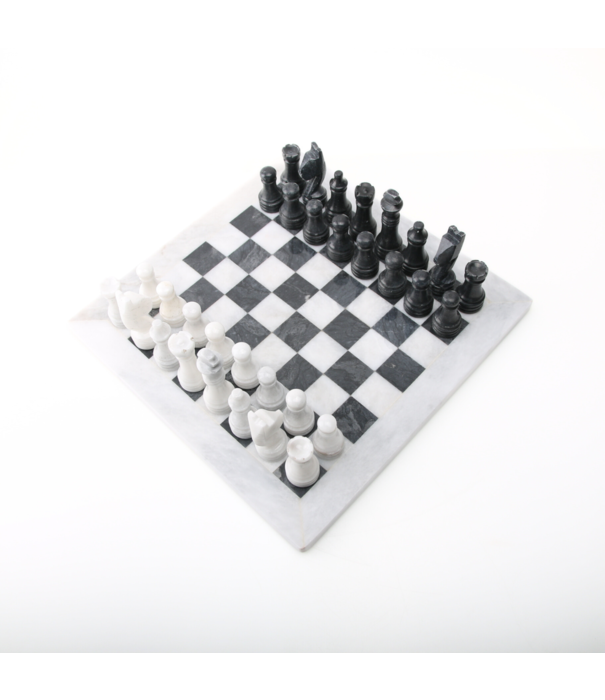Aragoniet  schaakbord zwart wit