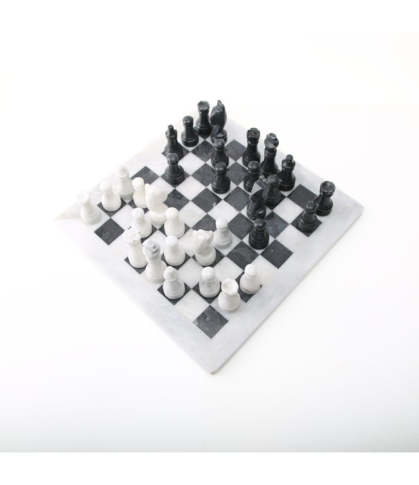 Aragoniet  schaakbord zwart wit