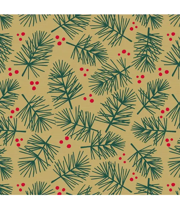 Inpakpapier Pine 30cm breed - KERST