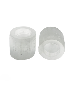 Sfeerlicht seleniet theelicht 8cm