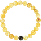 ECO armband Barnsteen 19cm - milk (5 stuks)