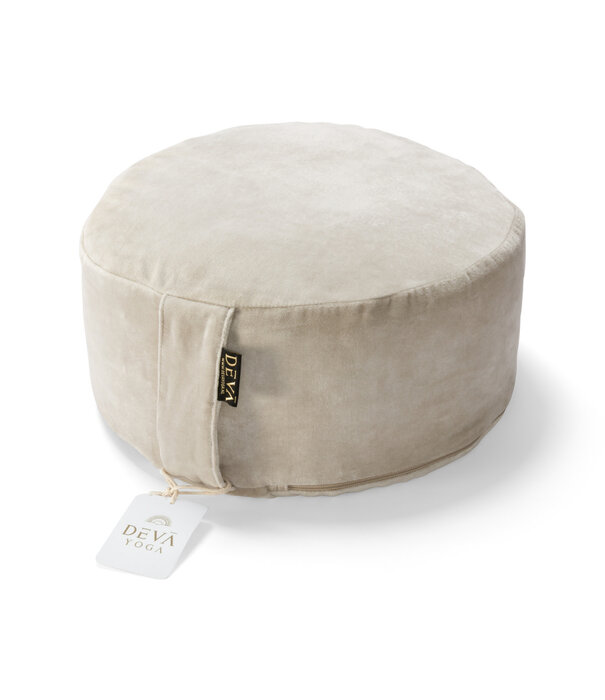 Deva Yoga Meditatiekussen velvet - Warm Grey