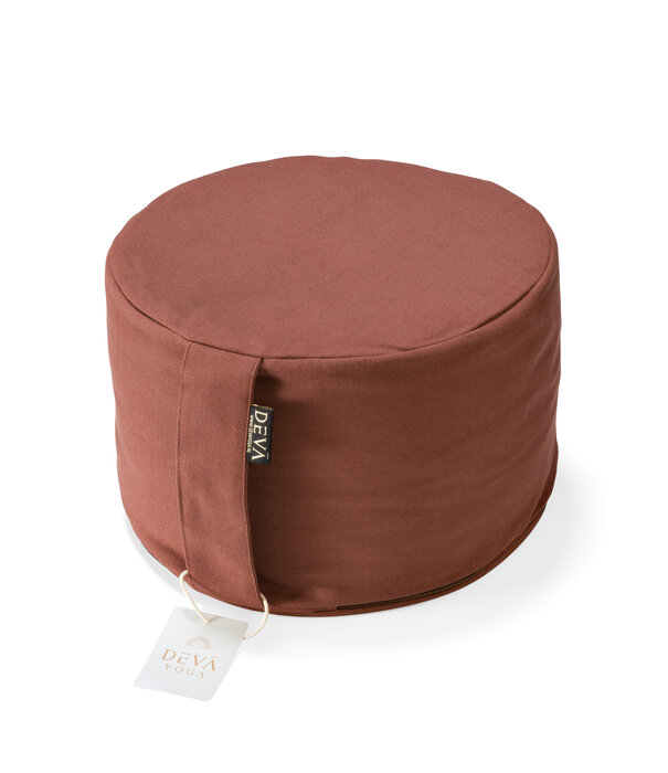 Meditatiekussen hoog bio katoen - Dark Brown