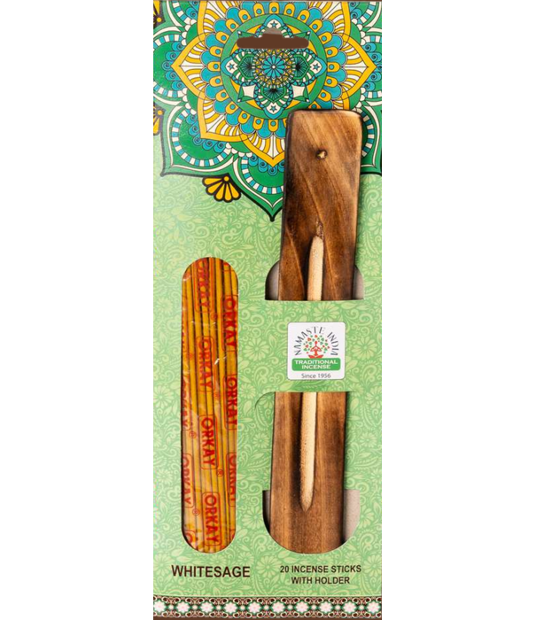 White Sage Traditional Masala wierook gifset