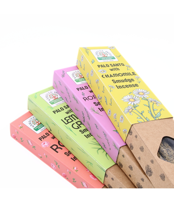 Natural Wierook Palo Santo  met Roos